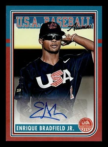 2024 Panini Stars & Stripes Enrique Bradfield Jr. AUTO USA BASEBALL 2/199 - Picture 1 of 2