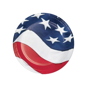 Patriotic Freedom's Flag 7-inch Dessert Plates - 8 ct - Bild 1 von 3