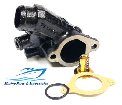 Thermostat Housing for Volvo Penta 4.3 5.0 5.7 7.4 8.2 4.3L 5.0L 5.7L 7.4L - Image 1 of 4