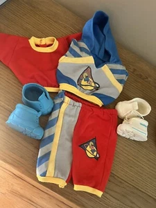 Cabbage Patch Kids Weebok Shoes CPK Complete Boy Outfit VINTAGE 1990 Hasbro 7pc - Picture 1 of 13