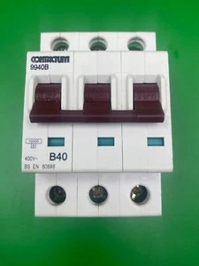 Contactum 9940B B40 40A 3 Phase MCB - Brand New - Picture 1 of 4