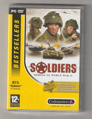 SOLDIERS - HEROES OF WORLD WAR II - CODEMASTERS  2004 - JEU PC NEUF - Photo 1/2