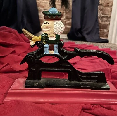 Vintage Christmas Cast Iron Soldier Nut Cracker  - Image 1 of 4