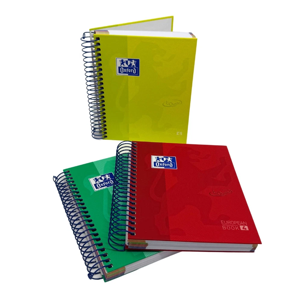 Oxford Ringbuch Notizbuch Collegeblock Hardcover 120 Blatt A6 Format 3 Stück