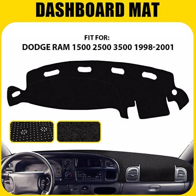 Pour Dodge Ram 1500 2500 3500 1998-2001 Tableau de bord Tapis de tableau - Photo 1/4