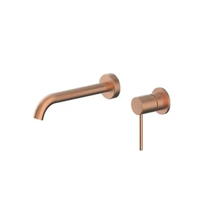 New Greens Tapware Wall Basin Mixer Bathroom Tap Gisele Brushed Copper 18402528 - Picture 1 of 2