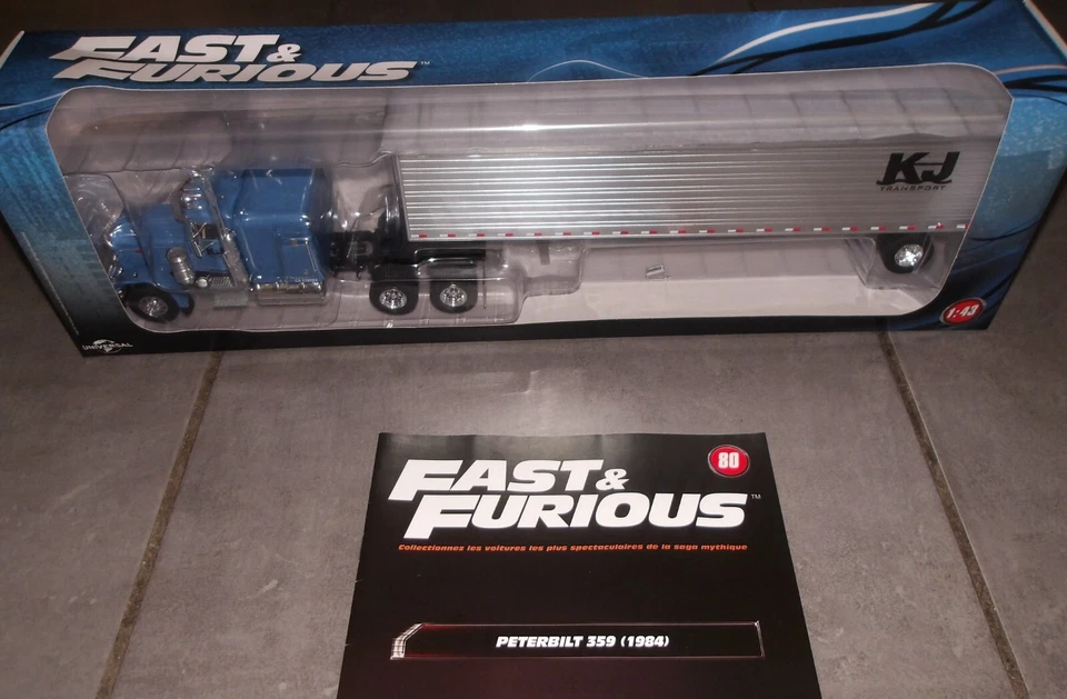 Fast & Furious   Altaya 1/43 N°80 PETERBILT 359 1984 NEW+FASCICULE - Photo 1/4