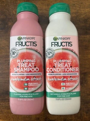 Garnier Fructis Plumping Watermelon Extract Shampoo & Conditioner - Image 1 of 2