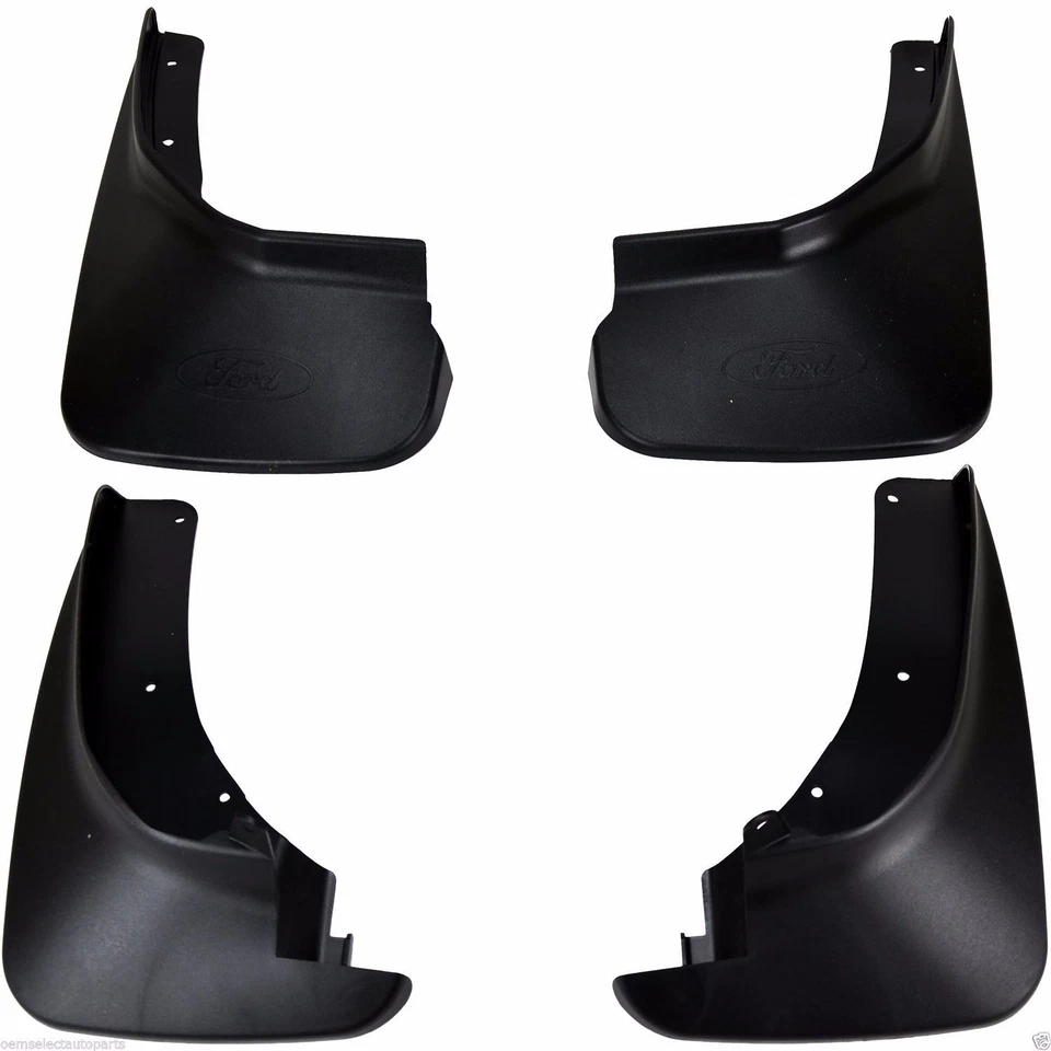 Genuine Splash Guards Molded Black Front Only LB5Z16A550AA