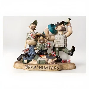 Urbalabs Redneck Hillbilly Camping “Beer Hunters”  Caricatures Resin Figures EUC - Picture 1 of 9