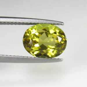 3.21 Ct Natural Top Luster Yellowish Green Beryl Flawless Oval Mixed Cut-A1577 - Picture 1 of 2