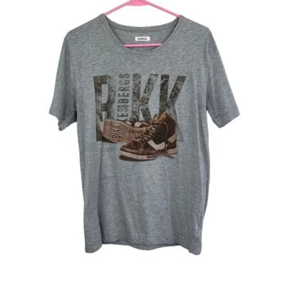 Bikkembergs gray short sleeve graphic tee shirt size small 100% cotton - Image 1 of 4