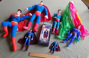Superman Action Figure & Plush LOT of 7 Animated Adventures - Movie - Parachute - Picture 1 of 24