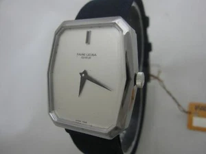 NOS NEW SWISS VINTAGE MECHANICAL HAND WINDING BIG ANALOG FAVRE LEUBA MENS WATCH - Picture 1 of 5