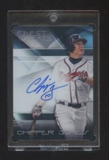 2015 FINEST CHIPPER JONES AUTOGRAPH REFRACTOR FINEST GREATS GEM MINT CONDITION !