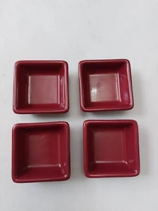 THE PAMPERED CHEF Simple Additions Petite Square Condiments Bowls Set of 4  - Picture 1 of 5