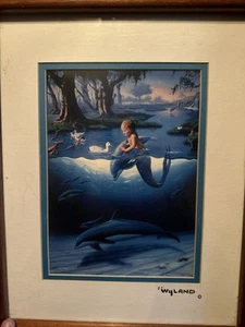 Wyland The Littlest Mermaid Framed Limited Edition Print 1994 - Picture 1 of 2