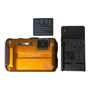 Panasonic DMC-FT4 GPS LUMIX FT4 Orange Digital Camera Water & Shock Proof - Picture 1 of 10