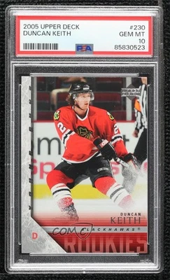 2005-06 Upper Deck Young Guns Duncan Keith #230 PSA 10 GEM MT Rookie RC HOF - Image 1 of 2