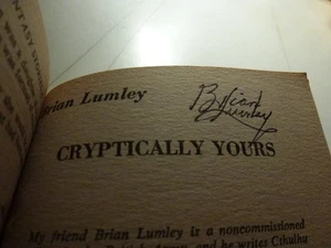 Brian Lumley Cryptically Yours 1980 short story DAW 410  Signed Author - Bild 1 von 18