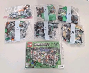 Lego Minecraft The Fortress 21127  5 Sealed Bags  99% Complete W/ Booklets *read - Picture 1 of 17