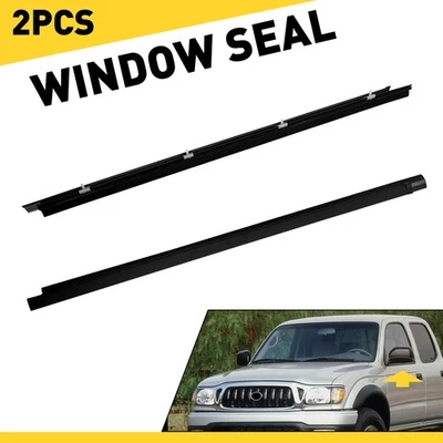 2x Front Left & Right Door Window Belt Weatherstrip For Toyota Tacoma 1995-2004 Foto 1 de 4