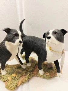 Country Artists 05116. Top Dogs Staffordshire Bull Terriers Figurine. BRAND NEW - Picture 1 of 18