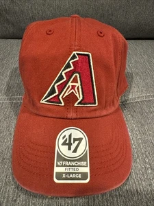 NWT MLB Arizona Diamondbacks Franchise Red Hat Cap ‘47 Brand FITTED XL MLB ⚾️ - Picture 1 of 4