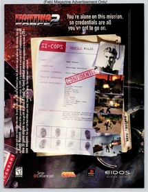 Fighting Force 2 PlayStation Dreamcast Eidos Action Spy 2000 Advertisement