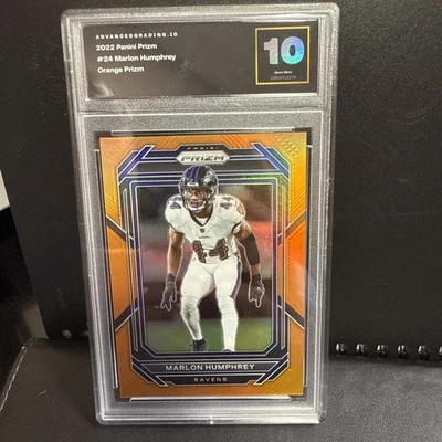 2022 Panini Prizm Orange Marlon Humphrey 215/249 #24 Advancedgrading 10 - Image 1 of 4