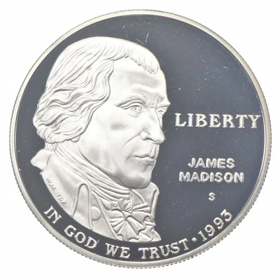 1993-S Proof Madison Bill of Rights Commemorative Silver Dollar $1 *3076 - Image 1 of 3