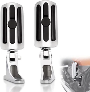 Passenger Mini Footboard, Passenger Footpegs w/Mount Kit for Touring 1993-2025, - Foto 1 di 7