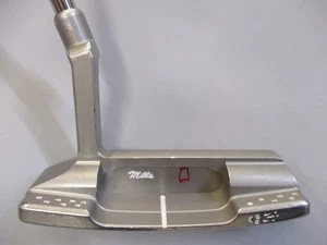 T.P. Mills Handmade TRAD2 FLAT-T GSS Putter 34in Plumber Neck w/ COA Steel Nice! - Picture 1 of 6