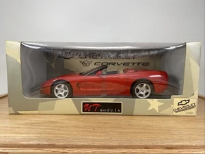 1/18 UT Models 1998 Chevrolet Corvette Convertible Red 21006 ! - Picture 1 of 17