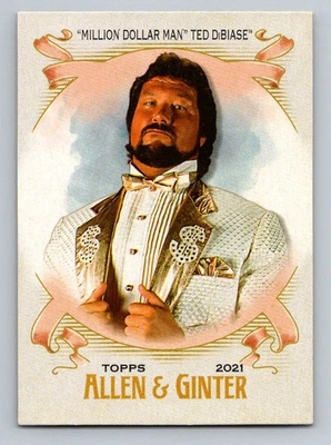 2021 Topps Heritage WWE #AG-15 "Million Dollar Man" Ted DiBiase Allen & Ginter - Image 1 of 2