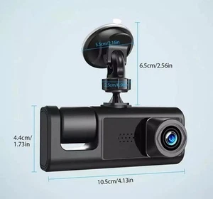 1080P HD DVR Car Dual Lens Dash Cam Front/Rear/Inside Video Recorder Camera WiFi - Picture 1 of 5