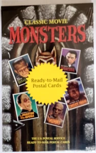 Classic Movie Monsters Postal Card BOOK w/ 20 cards - New - Picture 1 of 3