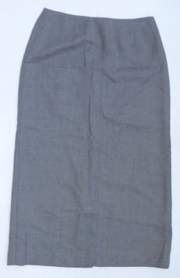 Petite Sophisticate Skirt Womens Size 8 Gray 100% Wool Long Excellent Condition - Image 1 of 3