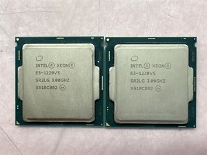 INTEL XEON E3-1220V5 QUAD-CORE 3.00GHz LGA 1151 SR2LG CPU PROCESSOR-LOT OF 2 - Picture 1 of 3