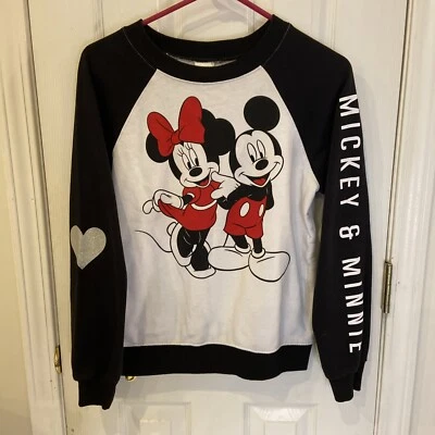 Disney Mickey Minnie Niñas LS M 7-9 Brillo Corazón Foto 1 de 4