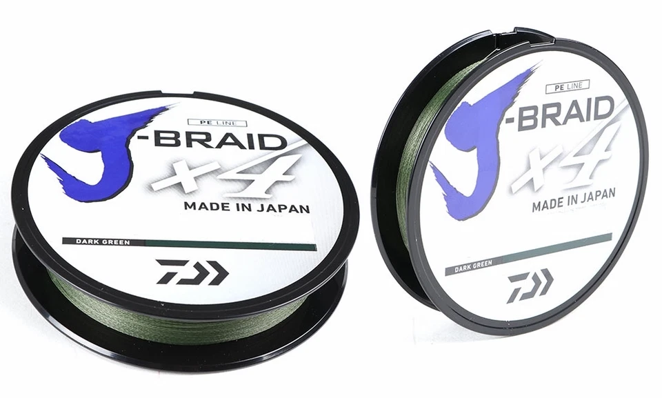 Daiwa J-Braid X4 Braided Fishing Line - 150 Yards Dark Green Fishing Line - Image 1 of 1