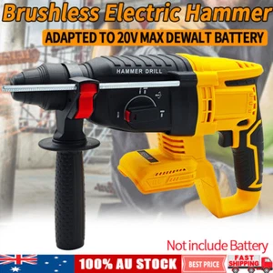 Brushless Cordless Rotary SDS Hammer Drill Impact Drill For 18V Dewalt battery - Picture 1 of 12
