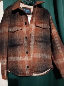 Abercrombie And Fitch Sherpa Lined Checkered Jacket - Picture 1 of 4