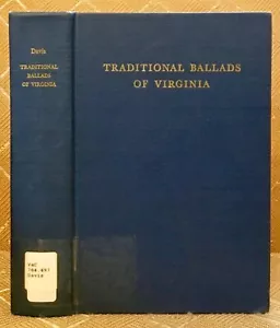 Traditional Ballads of Virginia (Hardcover, 1969) - Imagen 1 de 4