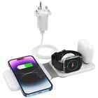 Fast wireless Charger 3 in 1 for iPhone /ipods/iWatch magnetic pad 15W foldable