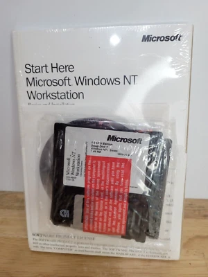Microsoft Windows NT 4.0 Workstation 1-2 CPU Edition 3.5" Floppy Setup Disks New - Image 1 of 3