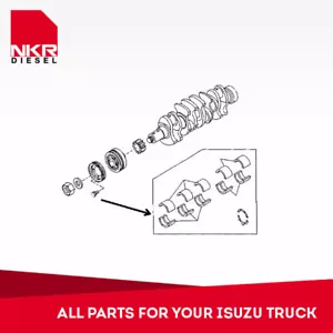 Metal Set Crankshaft For Isuzu NPR NQR 4BD1 4BD2 3.9 86-98 Std (W/Thrust Washer) - Picture 1 of 3