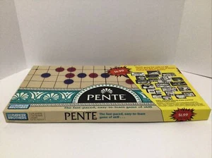 Vintage Parker Brothers 1989 Pente Board Game Game Of Skill Fast Paced I2 - Picture 1 of 9