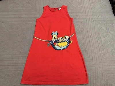 Girls Size XL 14-16 Disney Minnie Mouse Dress Red With Vinyl Fanny Pack - Image 1 of 4
