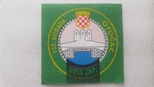 Original Patch Kroatische Armee 133. Brigade - Otočac - Kommandobüro - Bild 1 von 1